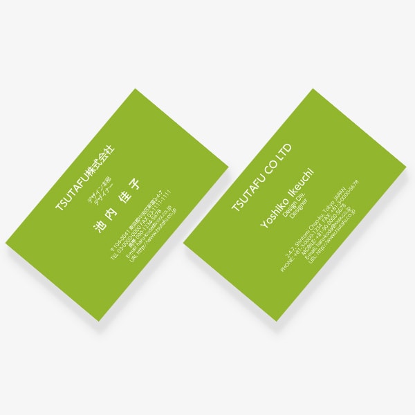 ヨーロッパの伝統色 アップルグリーン JP 両面