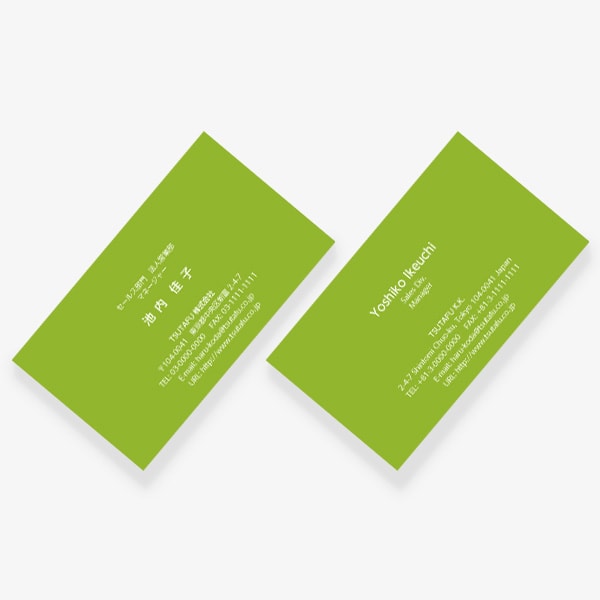 ヨーロッパの伝統色 アップルグリーン US 両面