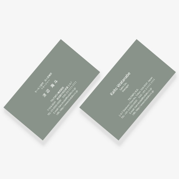 ヨーロッパの伝統色 マウスグレイ US 両面