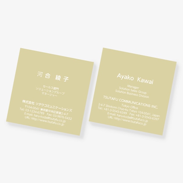 ヨーロッパの伝統色 アッシュグレイ スクエア 両面