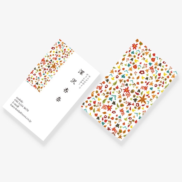 Flower 四季 秋 左上帯 裏柄のみ JP 両面