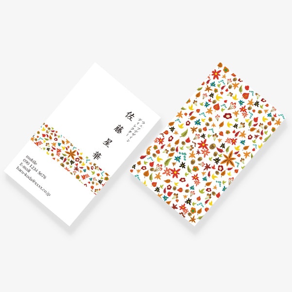 Flower 四季 秋 中央帯 裏柄のみ JP 両面