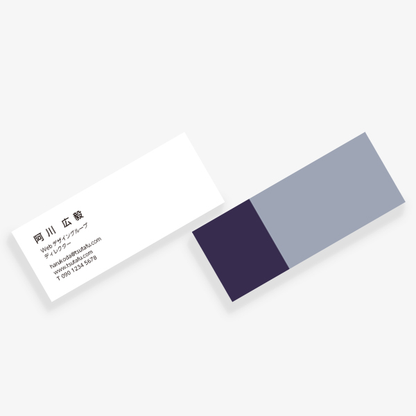 2TONE No.15 冬 GRIS BLEU×BLEU PAON mini 両面